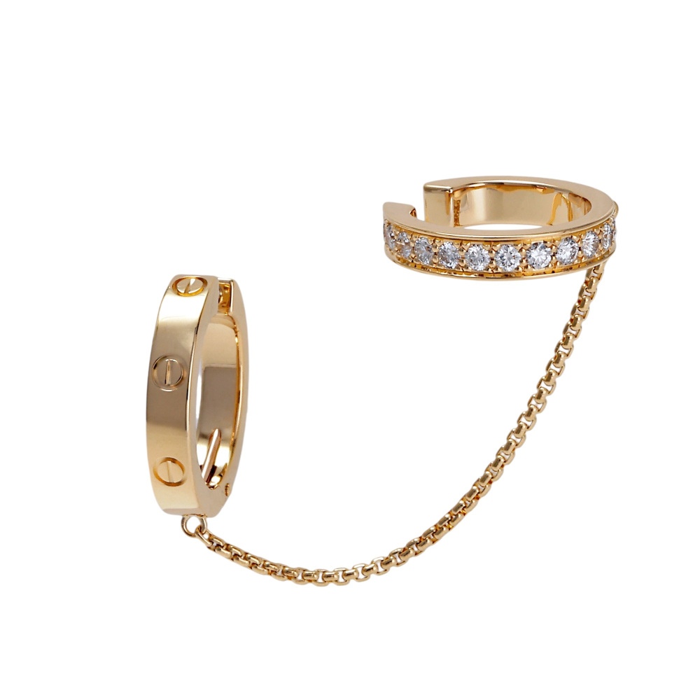 Cartier Love Single Earrings 18K Yellow Gold Diamond N8515243