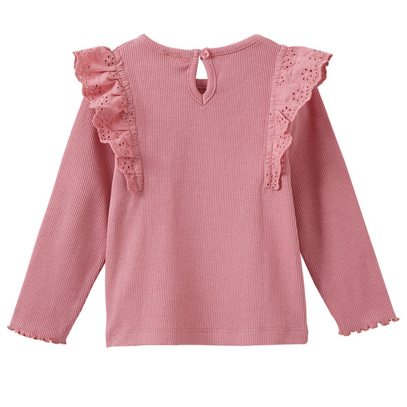 Topomini Mädchen Langarmshirt mit Häkelspitze