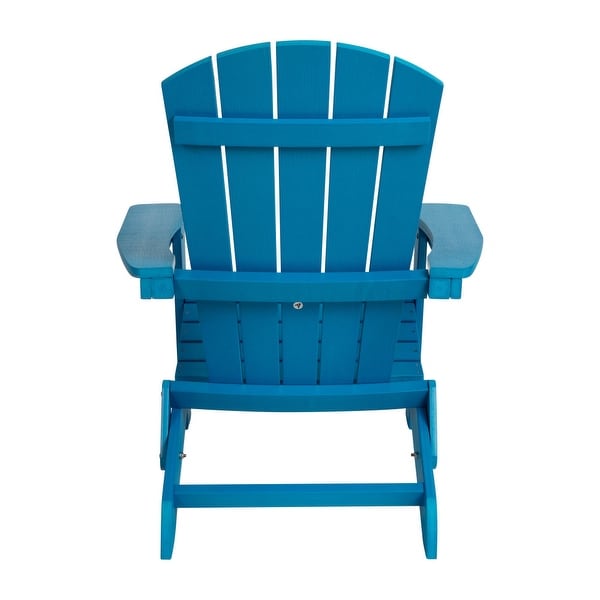 AllWeather Poly Resin Folding Adirondack Chair