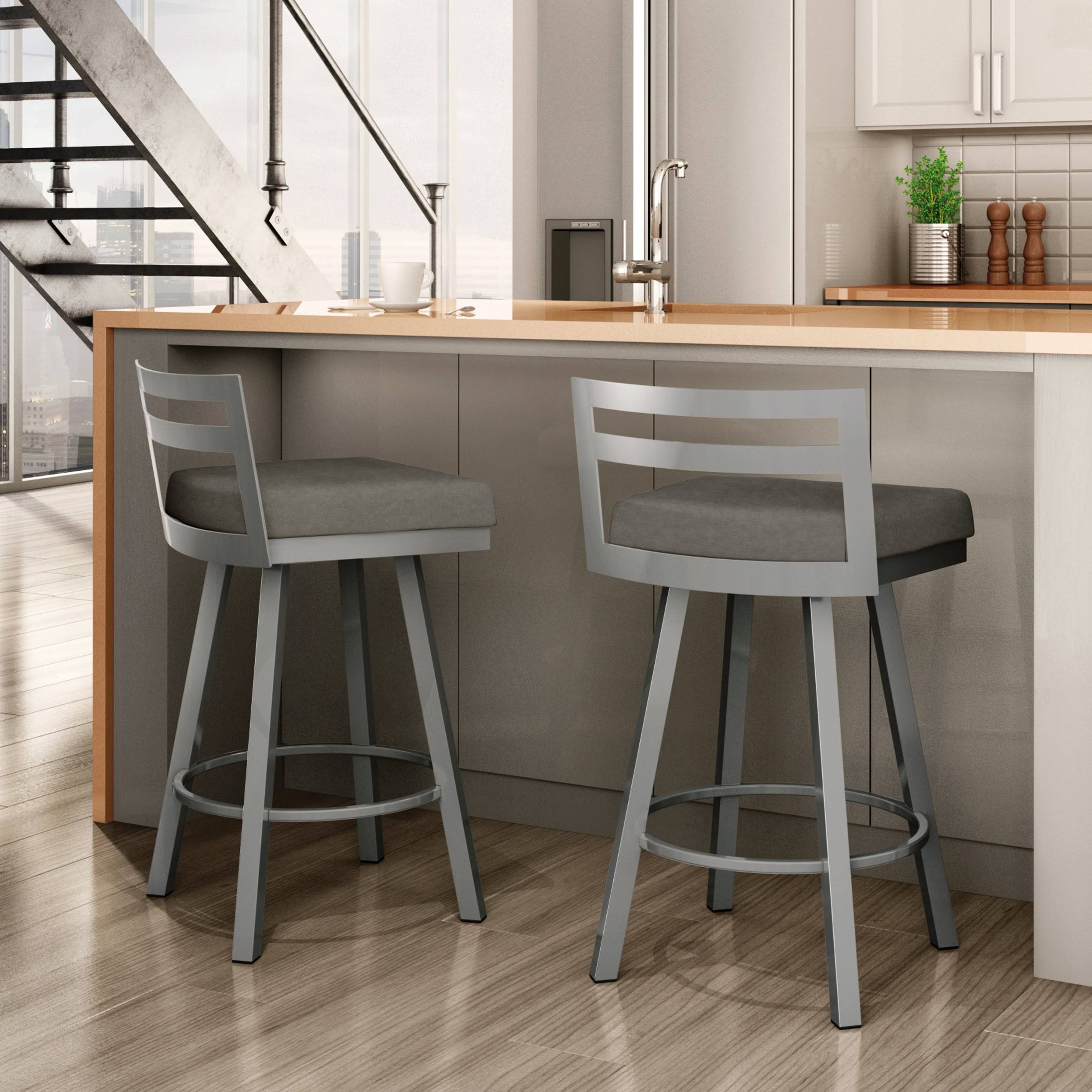 Amisco Derek 30 in. Swivel Bar Stool