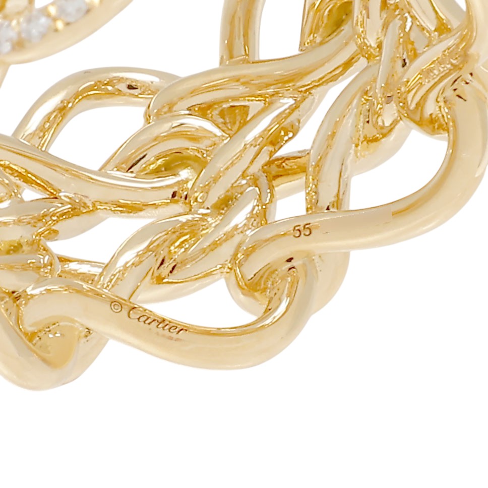 Cartier Anfini Do Mayon Ring 18K Yellow Gold Diamond N4747000