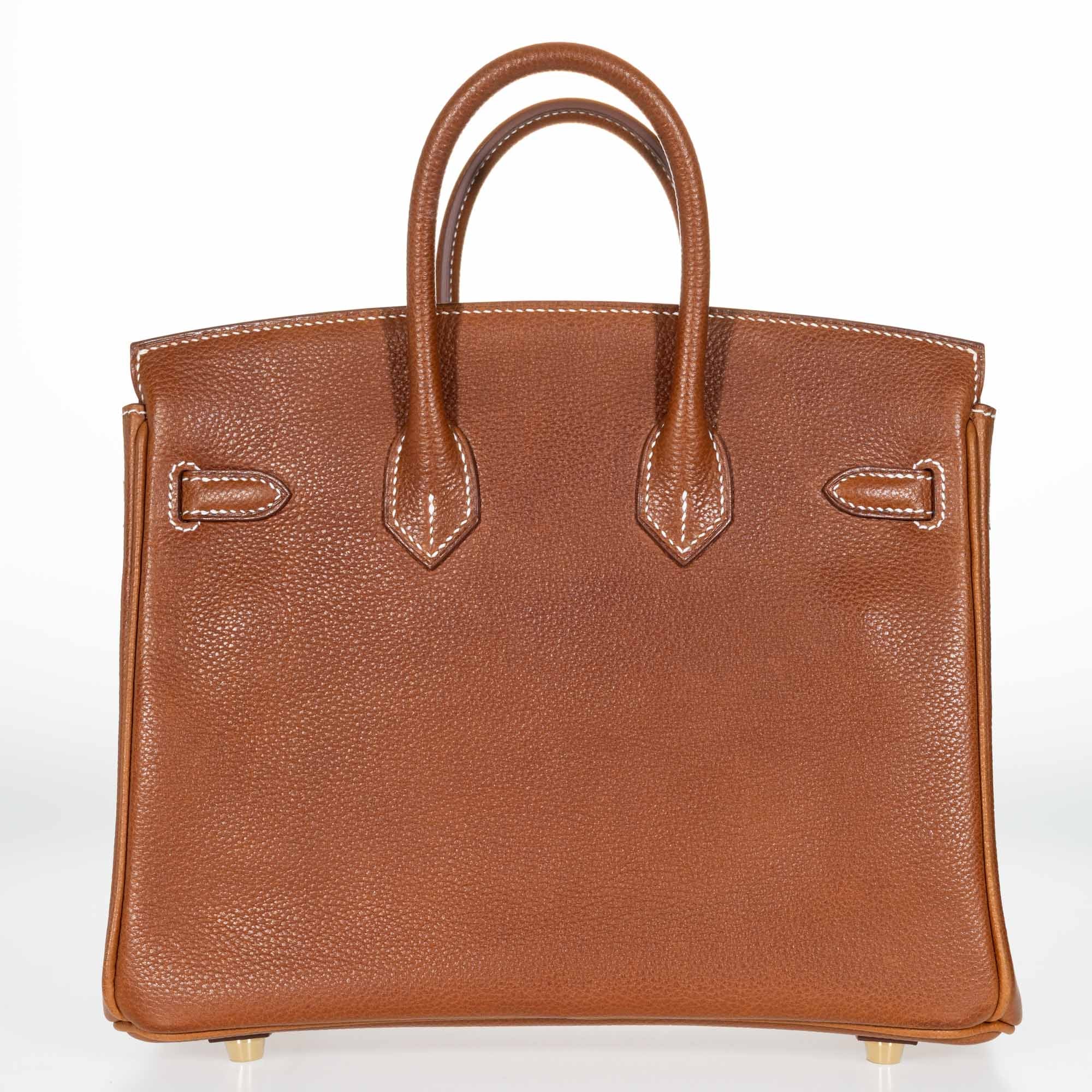 Hermès Birkin 25 Fauve Barenia Faubourg Gold Hardware