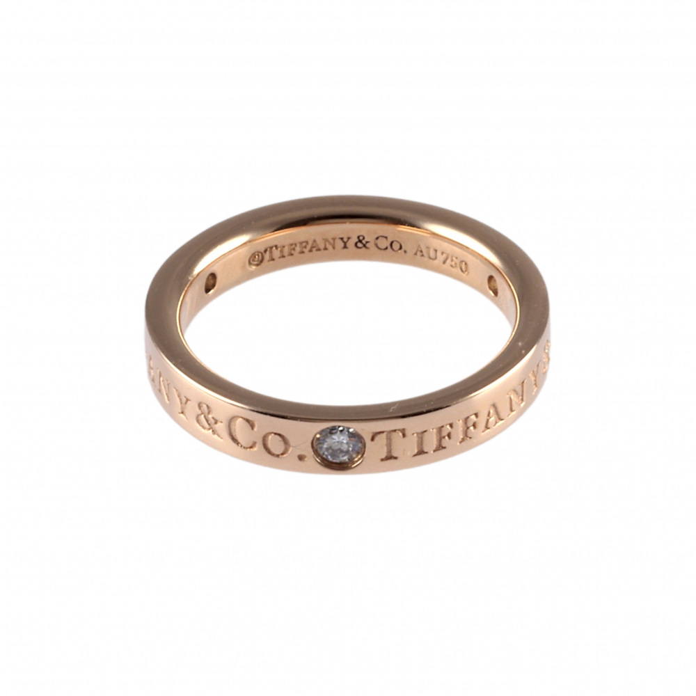 Tiffany & Co. . Ring 18K Rose Gold Diamond 60000533