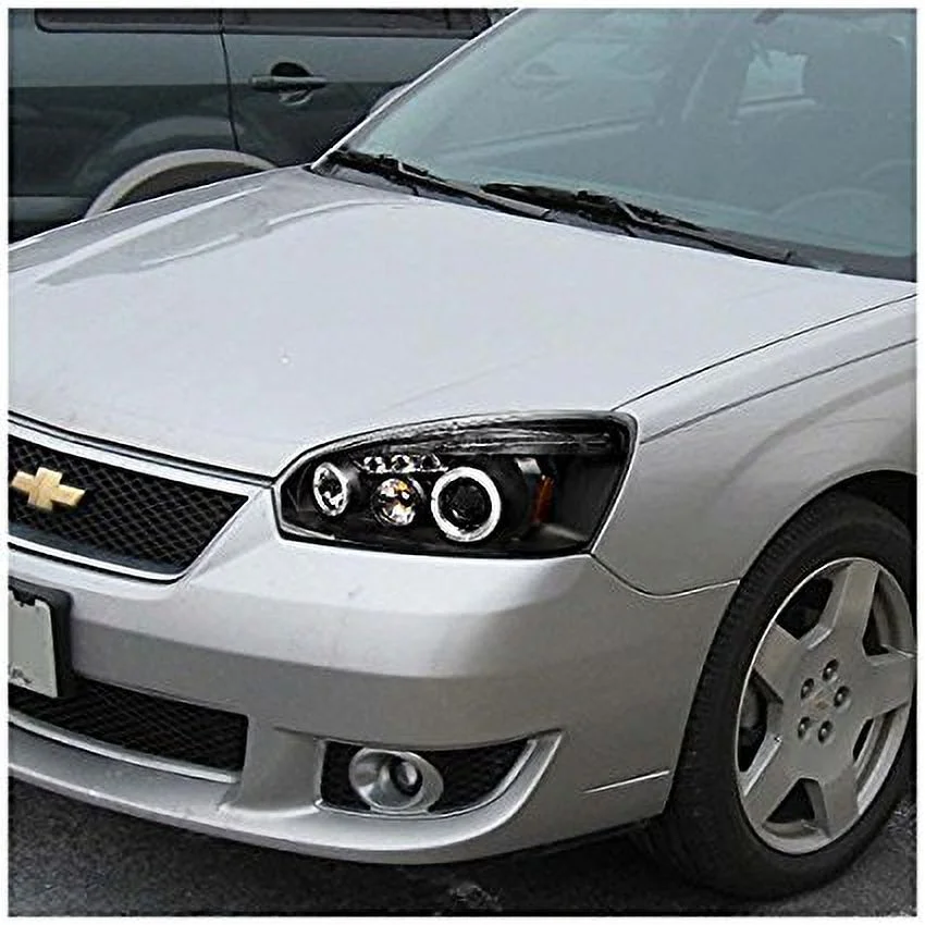 Spec-D Tuning 2LHP-MBU04JM-TM Chevy Malibu Led Black Projector Head Lights