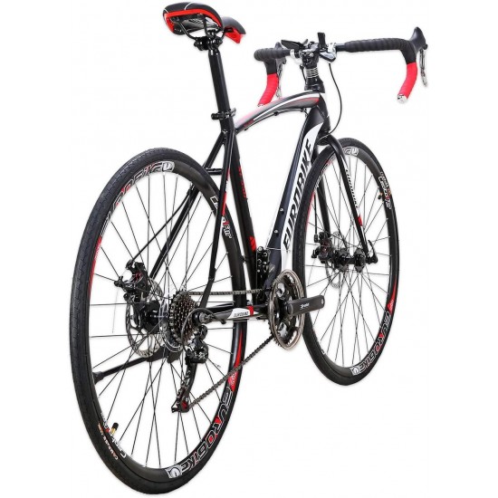 YH-XC550 700C Road Bike for Men and Women Bicycle 19 Inches Frame 21 Speed Dual Disc Brake Commuter Bikes
