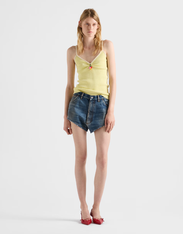 PRADA  Cotton bouclé top