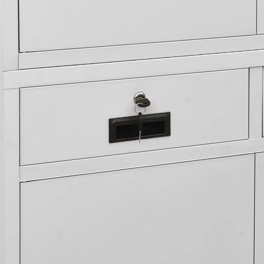 vidaXL Office Cabinet Light Gray 35.4