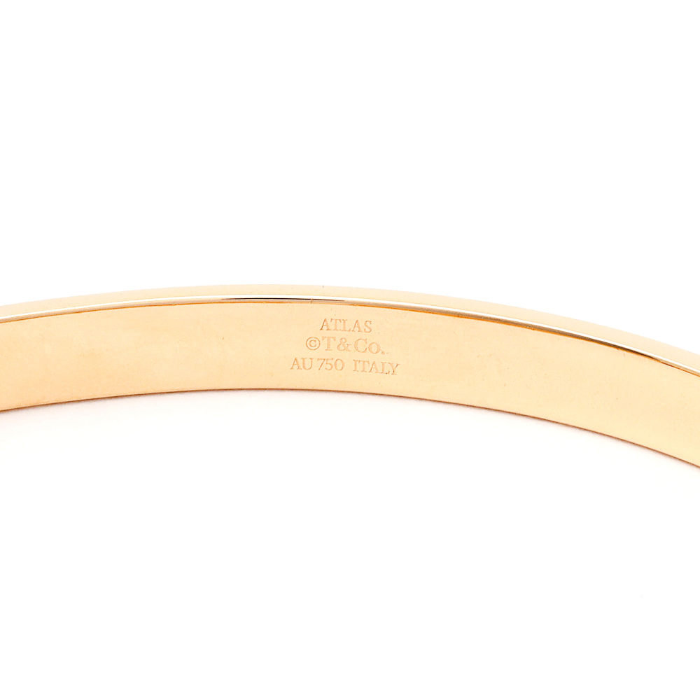 Tiffany & Co. Atlas Bracelet 18K Rose Gold Diamond
