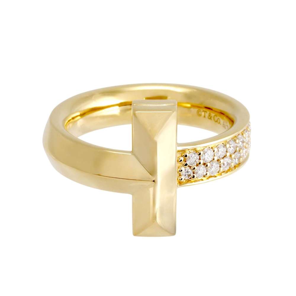 Tiffany & Co. Tiffany T One Ring 18K Yellow Gold Diamond 68171601