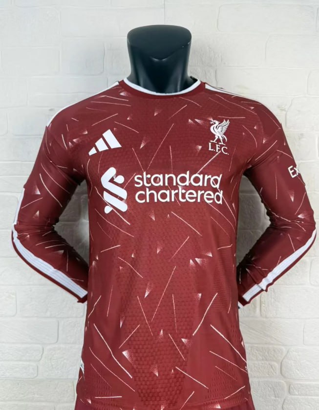 Liverpool Home Player Version Long Sleeve Jersey 26/27