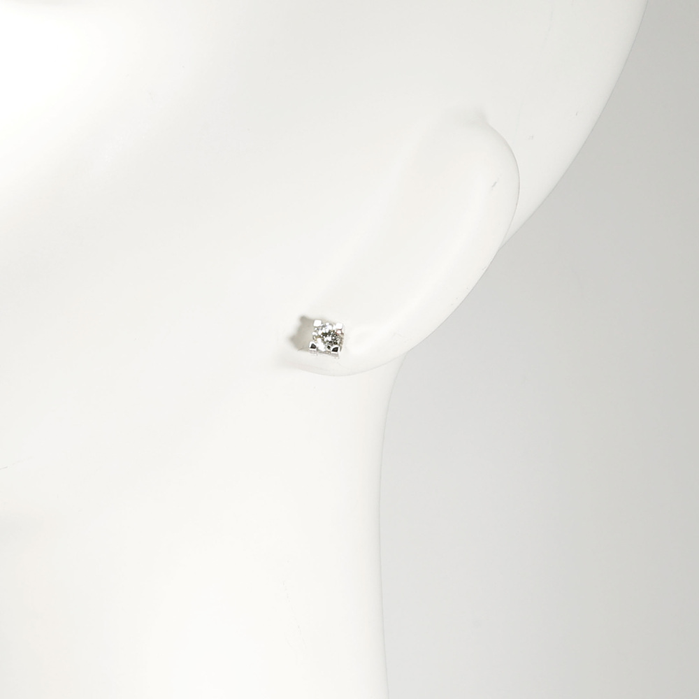 Cartier C Do Earrings 18K White Gold Diamond N8046800