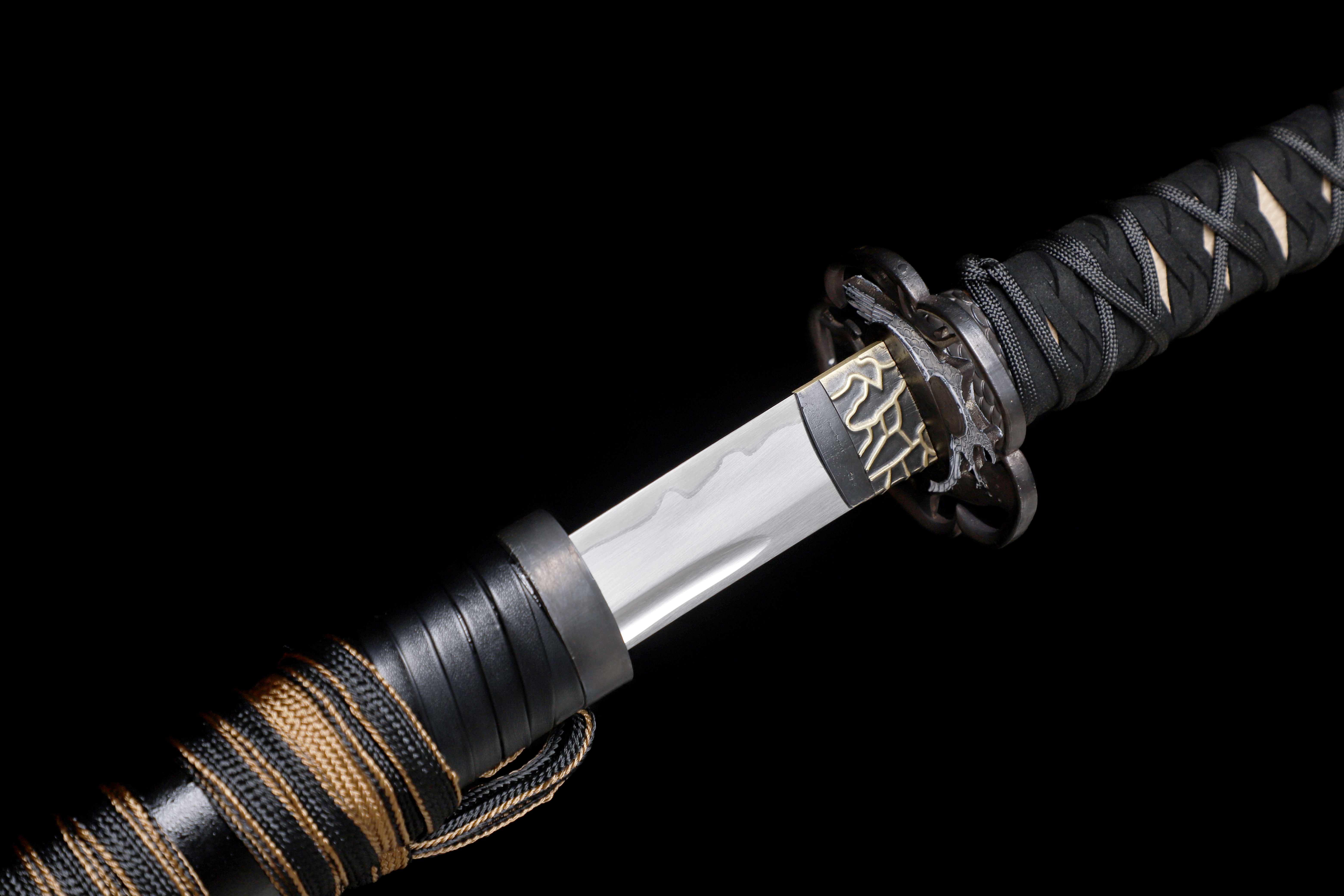 Ghost of Yotei Inspired Katana 9260 Spring Steel Falcon's Claw Full Tang