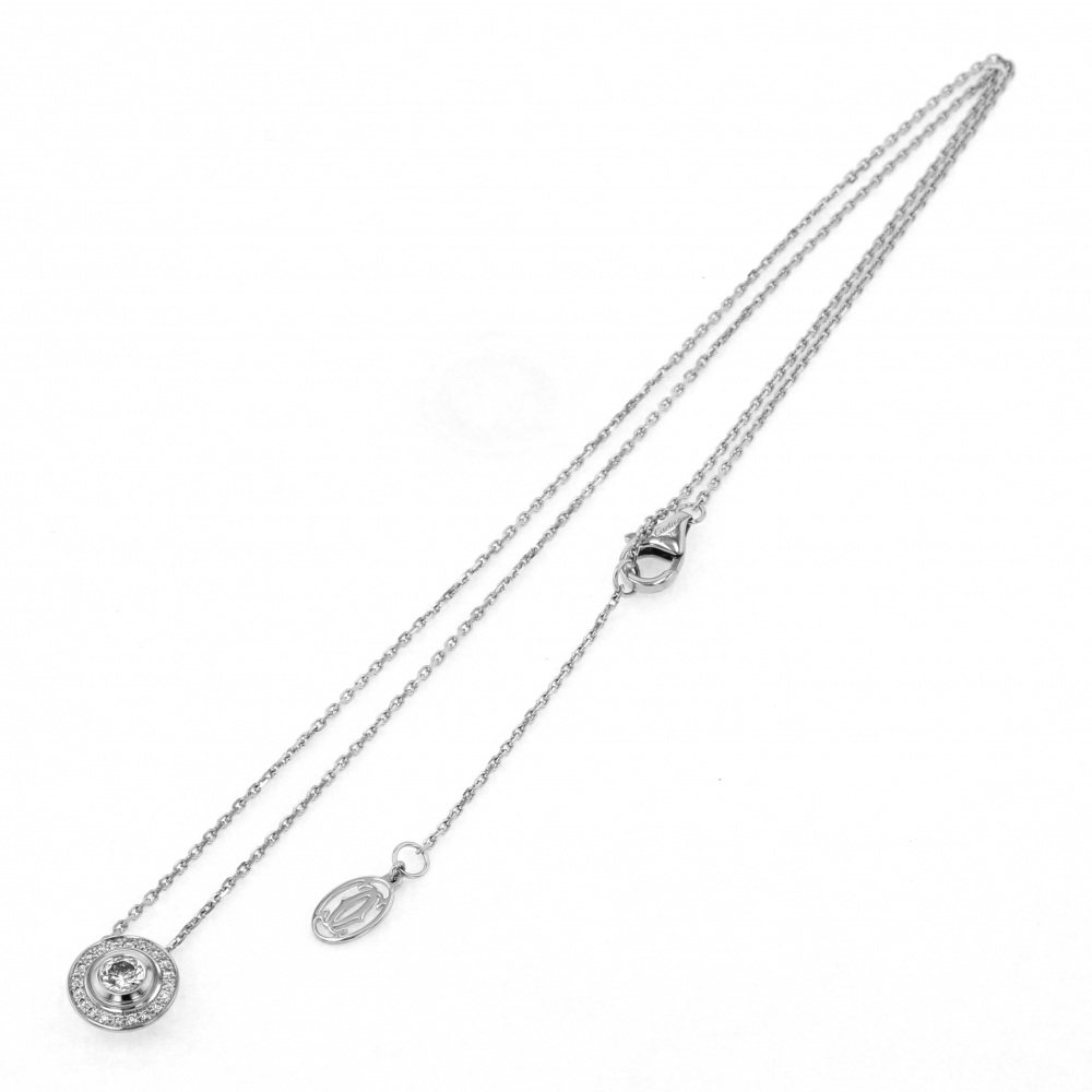 Cartier Damour K18WG White Gold Necklace D Diamond