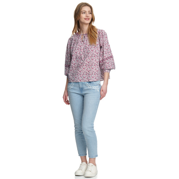 Gina Damen Bluse im Millefleur-Dessin