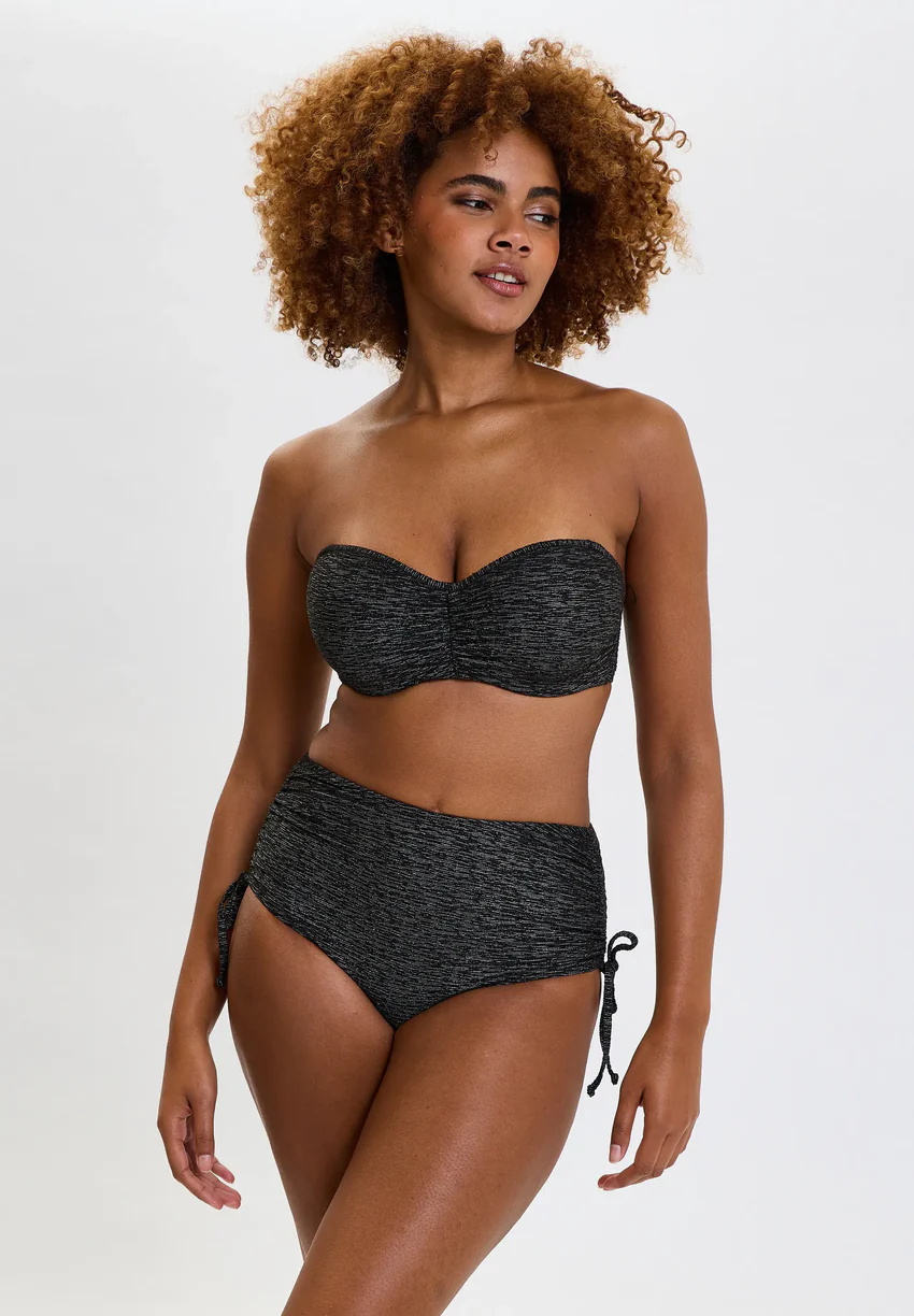 Culotte taille haute de bain Palm Cove Noir
