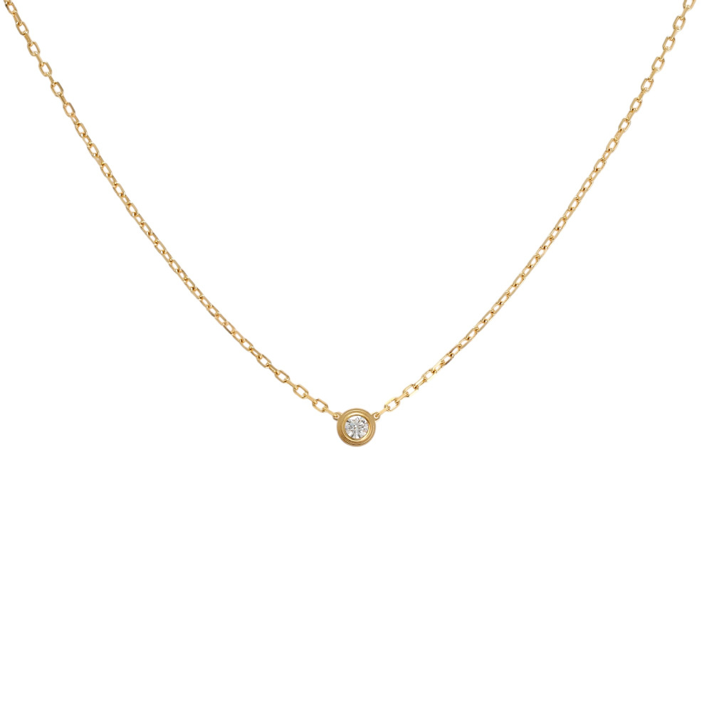 Cartier Damour (diamant Leger) Sm Necklace 18K Yellow Gold Diamond B7215800