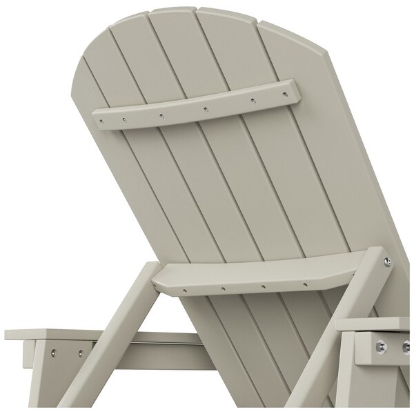 Polytrends Altura Poly EcoFriendly All Weather Reclining Chaise Lounge with Arms