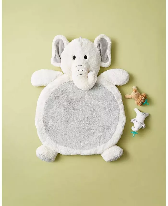 Mary Meyer Best ever Ultra Soft Baby Mat, Afrique Elephant, Ivory Gray