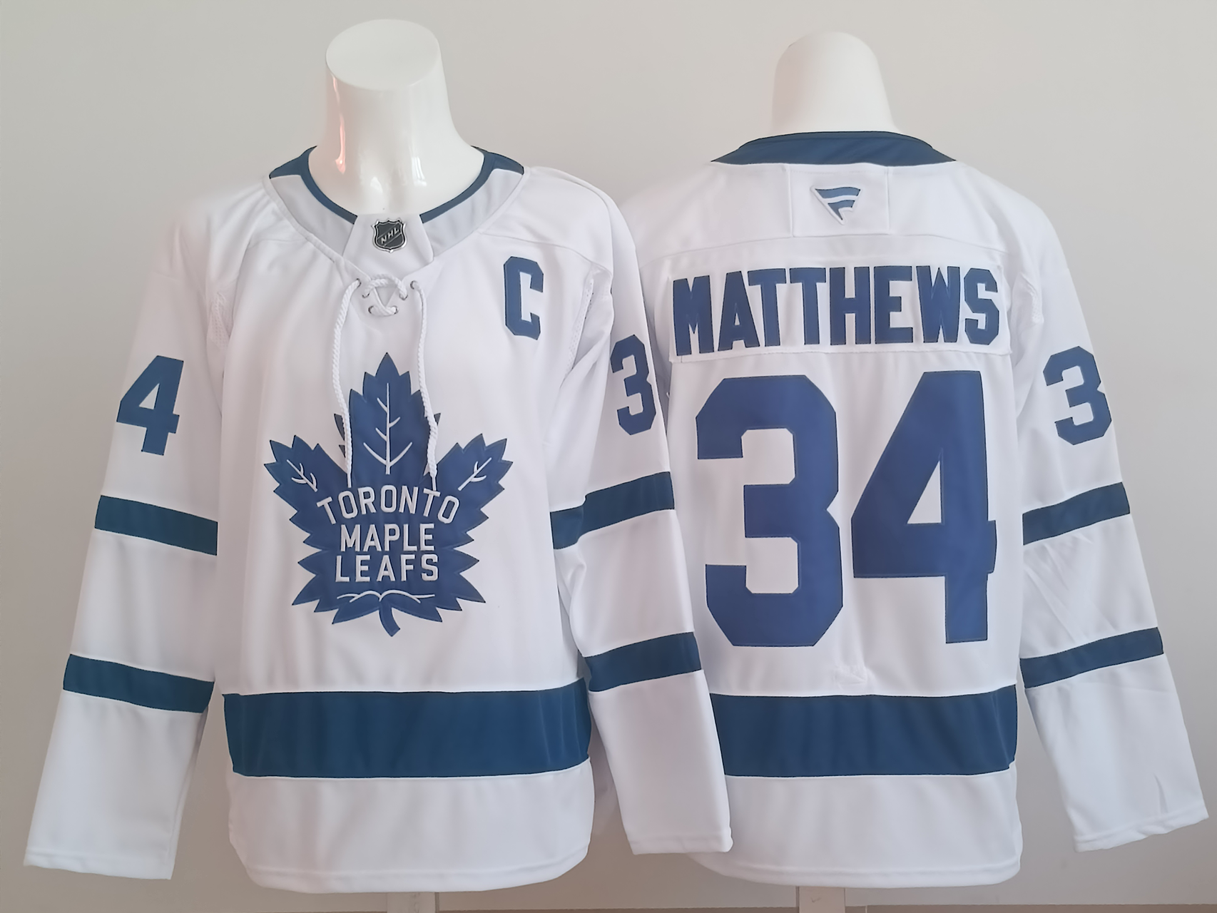Men's Toronto Maple Leafs Auston Matthews #34 Fanatics White Player Jersey