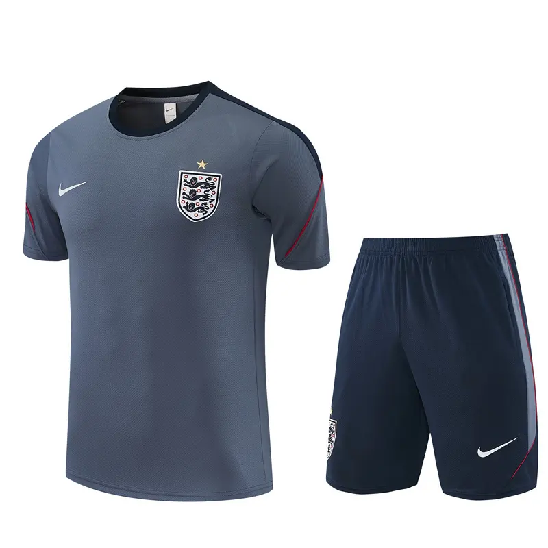 Short Sleeves England Training Suit - Gray