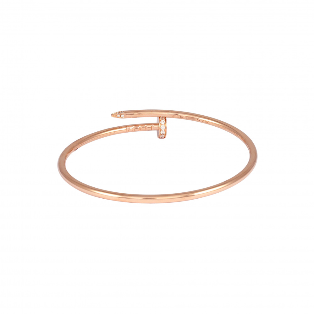 Cartier Juste un Clou Sm Bracelet 18K Rose Gold Diamond B6065800
