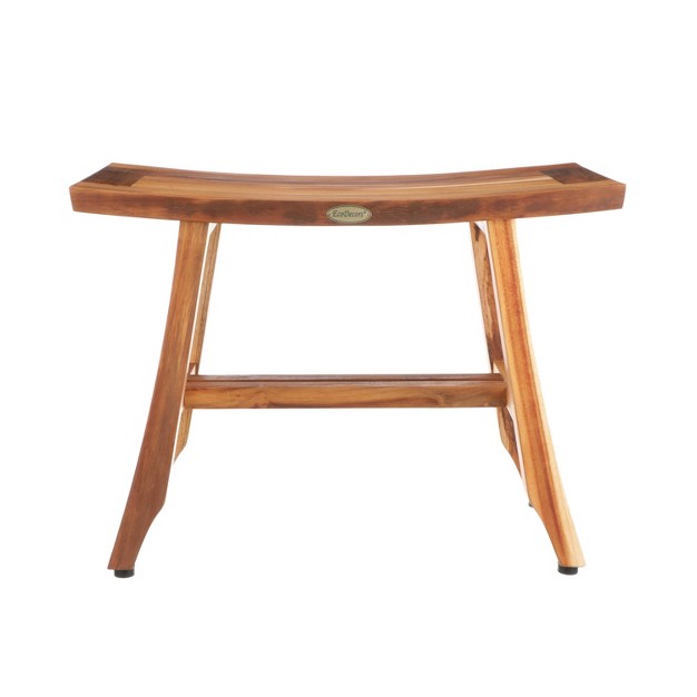 Satori Ed992 Wide Teak Shower Stool For Shaving Legs Ecodecors