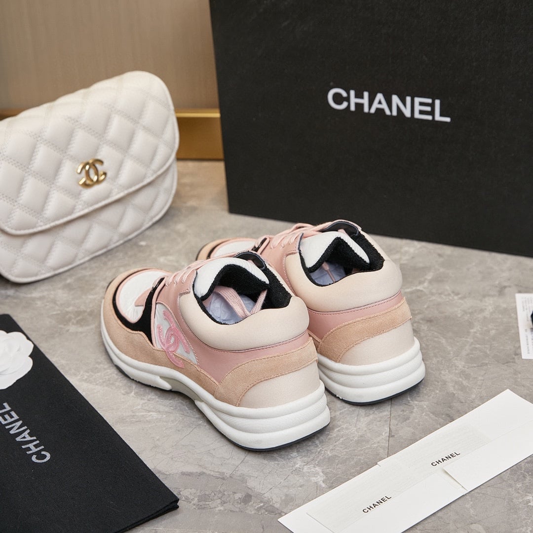 Chanel Wmns Sneaker Pink Black G34360 Y51525 K1276