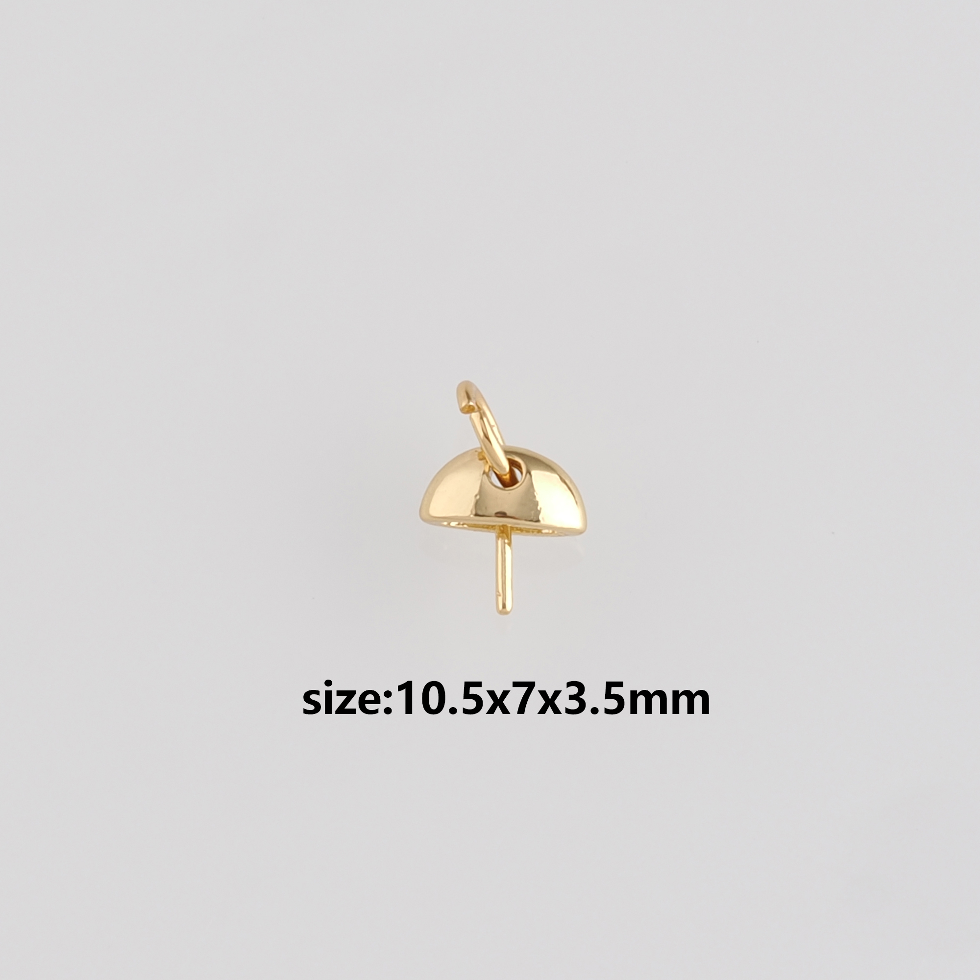 18K Gold Filled Geometric Pendant,Geometric Charm Earrings Necklace for DIY Jewelry Making Supply