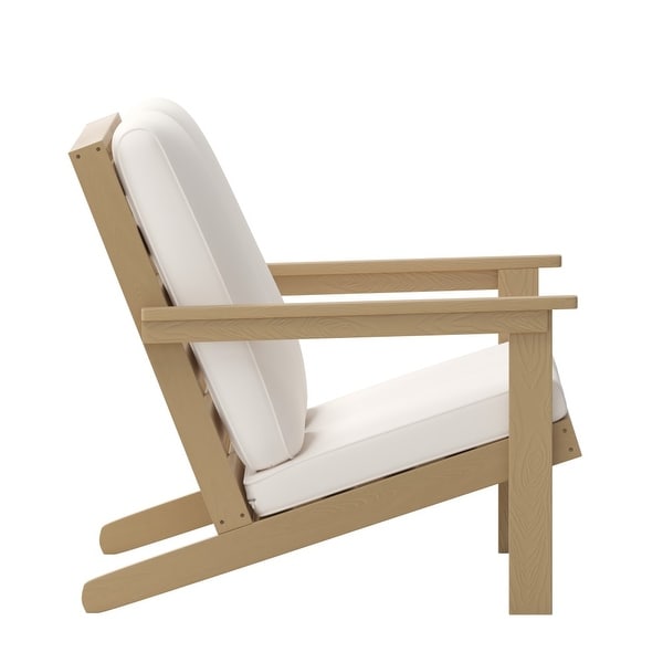 AllWeather Poly Resin Adirondack Loveseat and Cushions