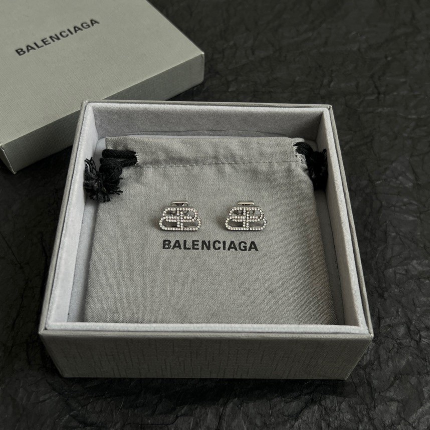 Balenciaga Stylish and Minimalist Stud Earrings - cnluxepick