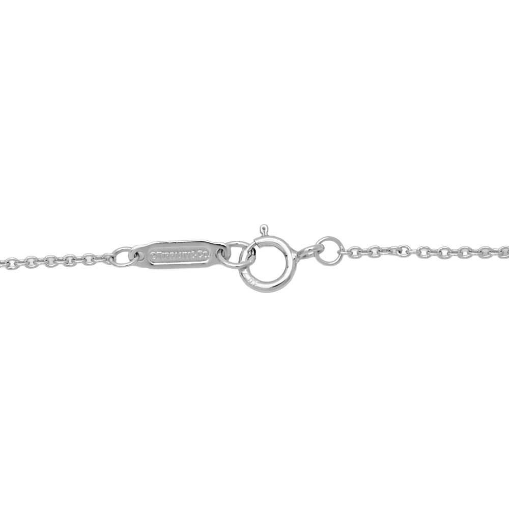 Tiffany & Co. Knot Necklace 18K White Gold Diamond