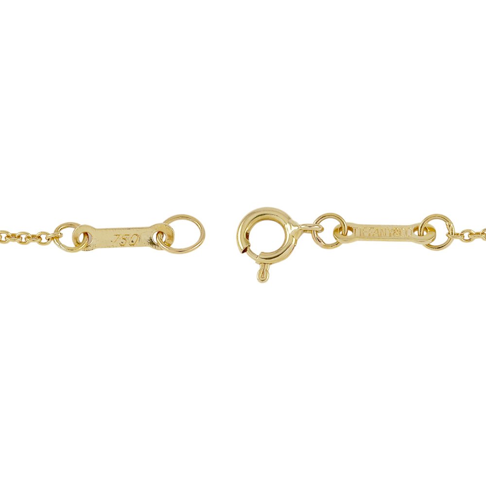 Tiffany & Co. Elsa Peretti Feather Motif Necklace 18K Yellow Gold