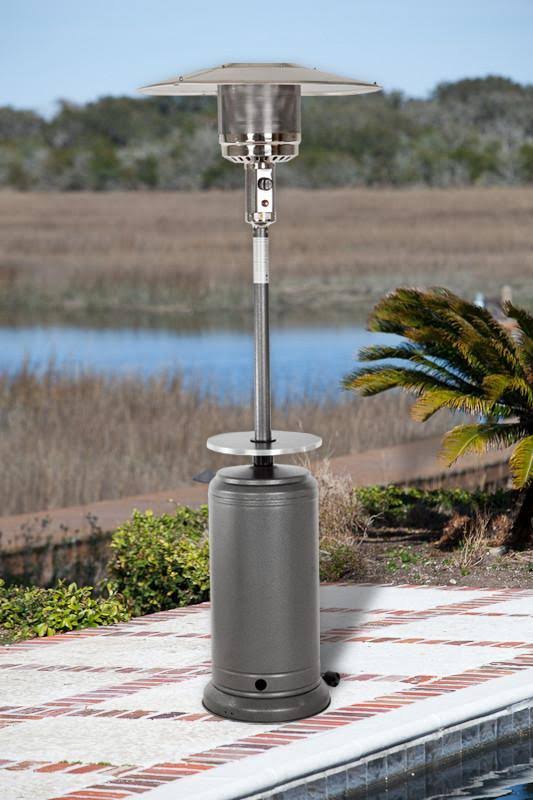 Fire Sense Standard Series Patio Heater with Adjustable Table, Bronze