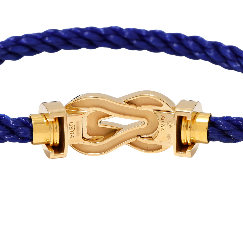 FRED Chance Amphini Lm Bracelet 18K Yellow Gold & Stainless Steel Diamond 0B0098-6B1054