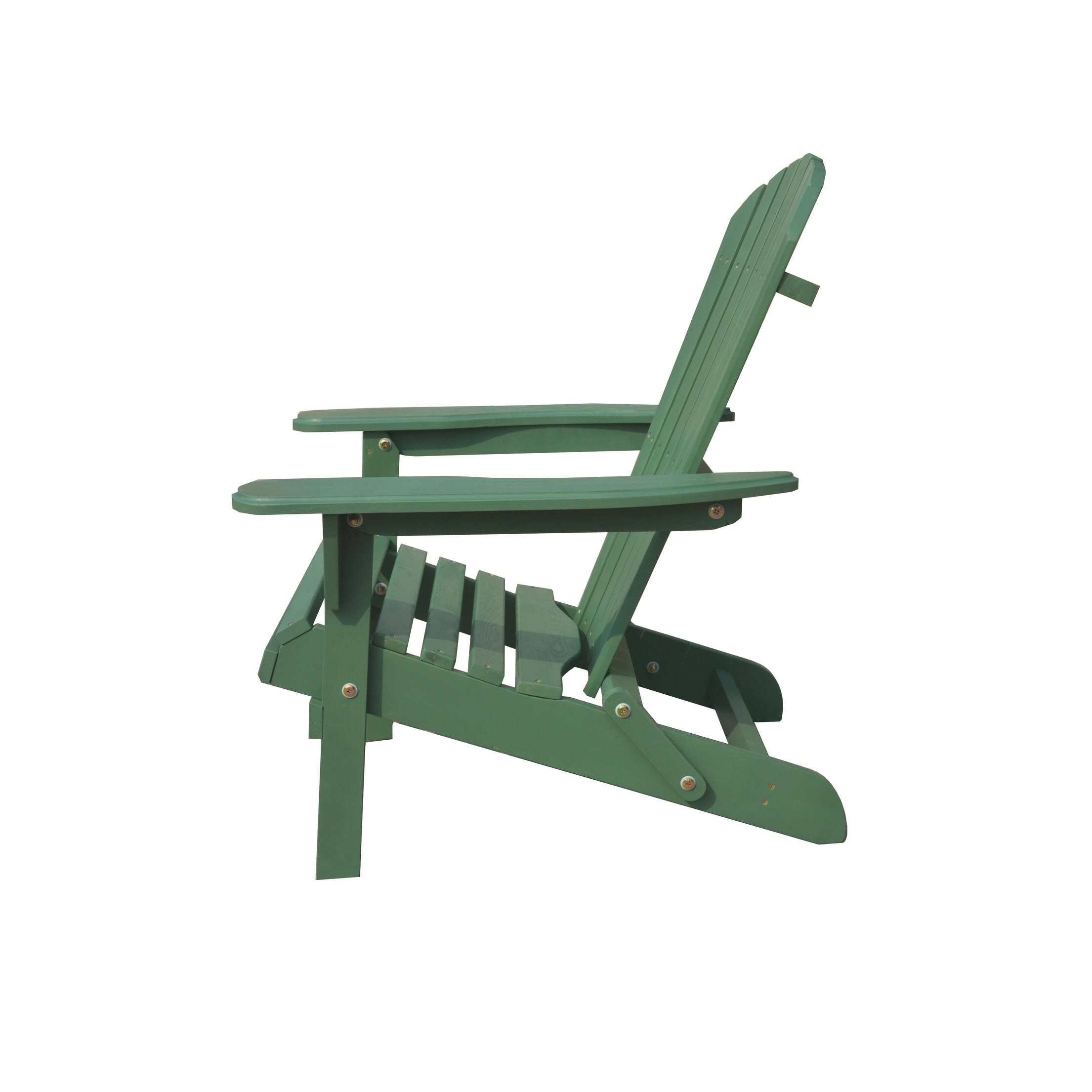 W Unlimited SW1912GSSET2 Oceanic Folding Adirondack Chair Sea Green - Set of 2