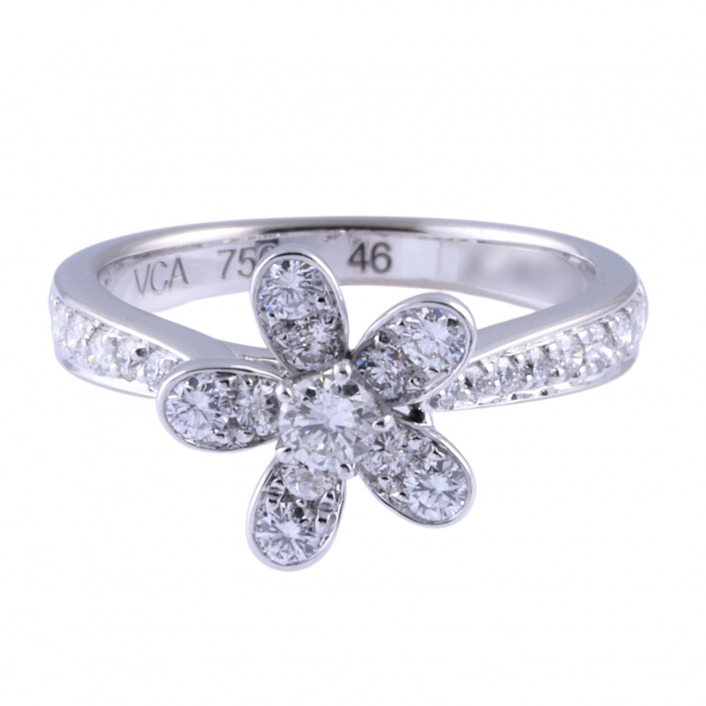 Van Cleef & Arpels Socrates Diamond Ring 18K White Gold