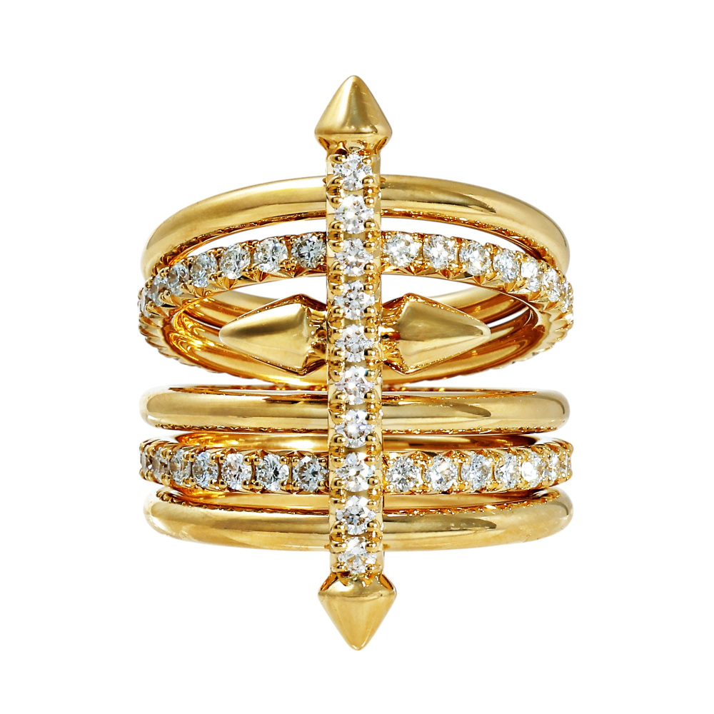 Tiffany & Co. Titan Pharrell Williams Ring 18K Yellow Gold Diamond 73471672
