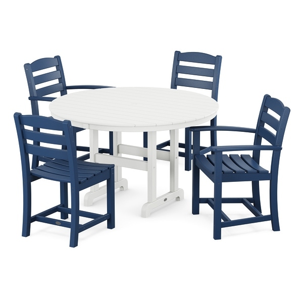 POLYWOOD La Casa Caf�� 5Piece Round Farmhouse Dining Set