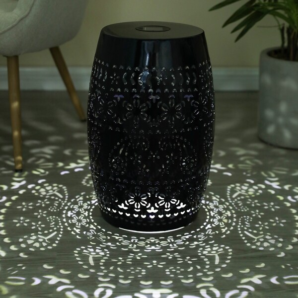 Solar Modern MultiPurpose Patio Round Side Table