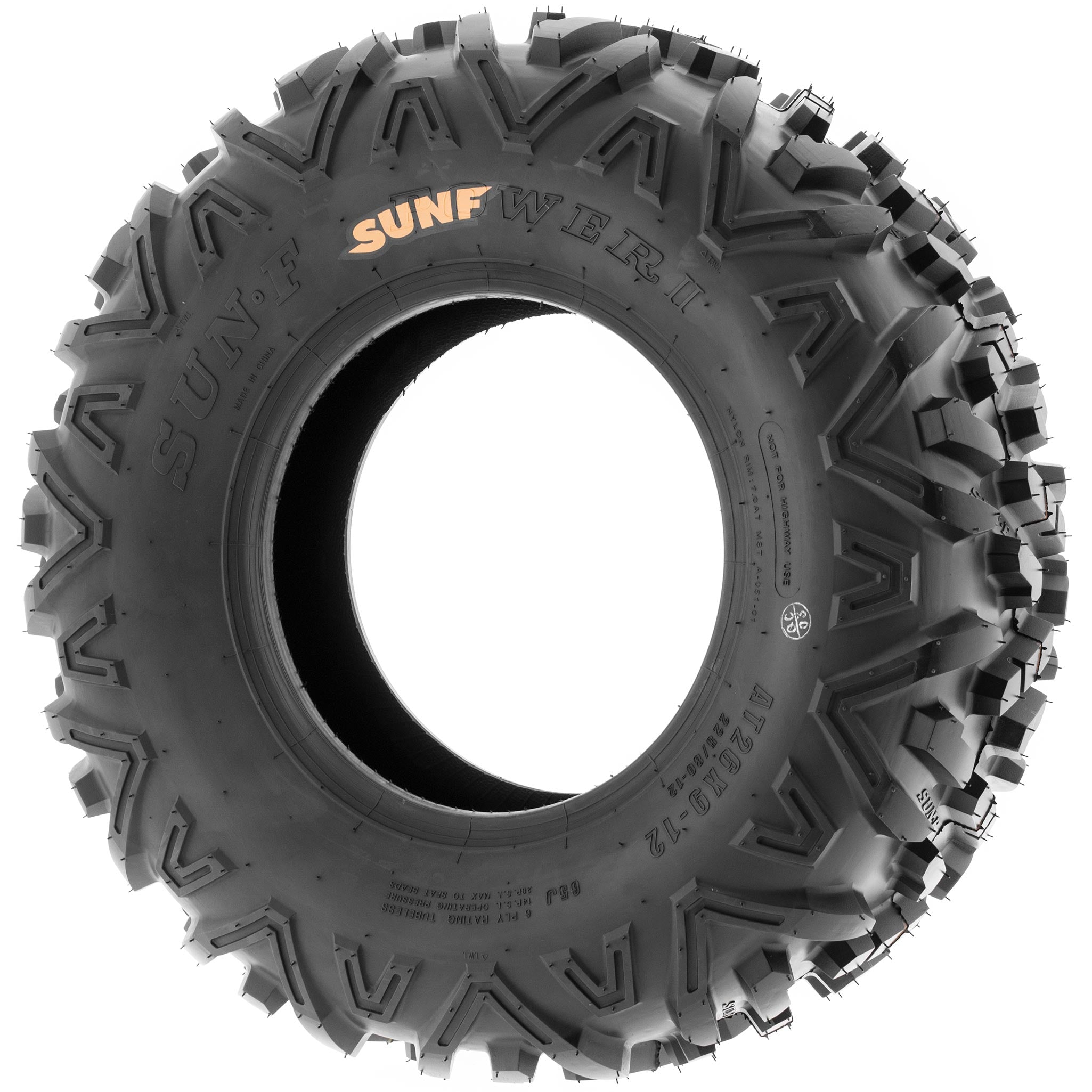 SunF 22x10-9 22x10x9 ATV UTV All Terrain AT Tire 6 PR A051 (Single)