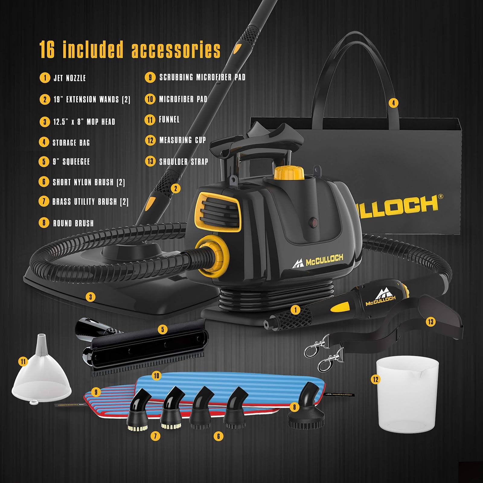 McCulloch MC1270 Portable Power Cleaner with Floor Mop