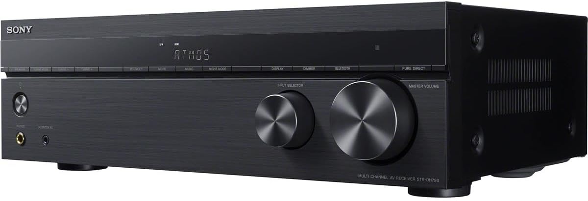Surround Sound Home Theater AV Receiver: 4K HDR, Dolby Atmos & Bluetooth Black