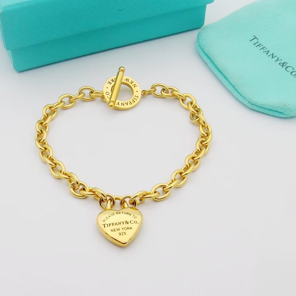 Tiffany pin buckle heart bracelet - cnluxepick