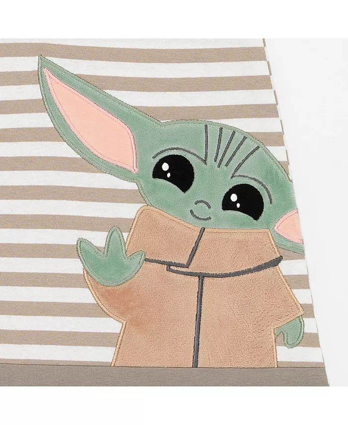 Lambs and Ivy Star Wars Baby Yoda Grogu The Child Cotton Wearable Blanket