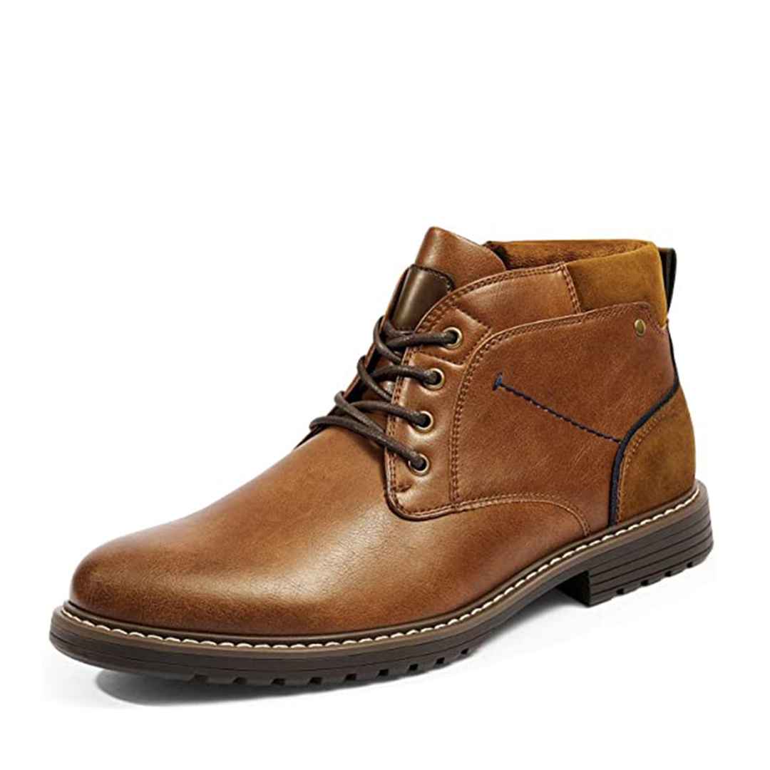 Men's Synthetic Leather Chukka Dress Boots