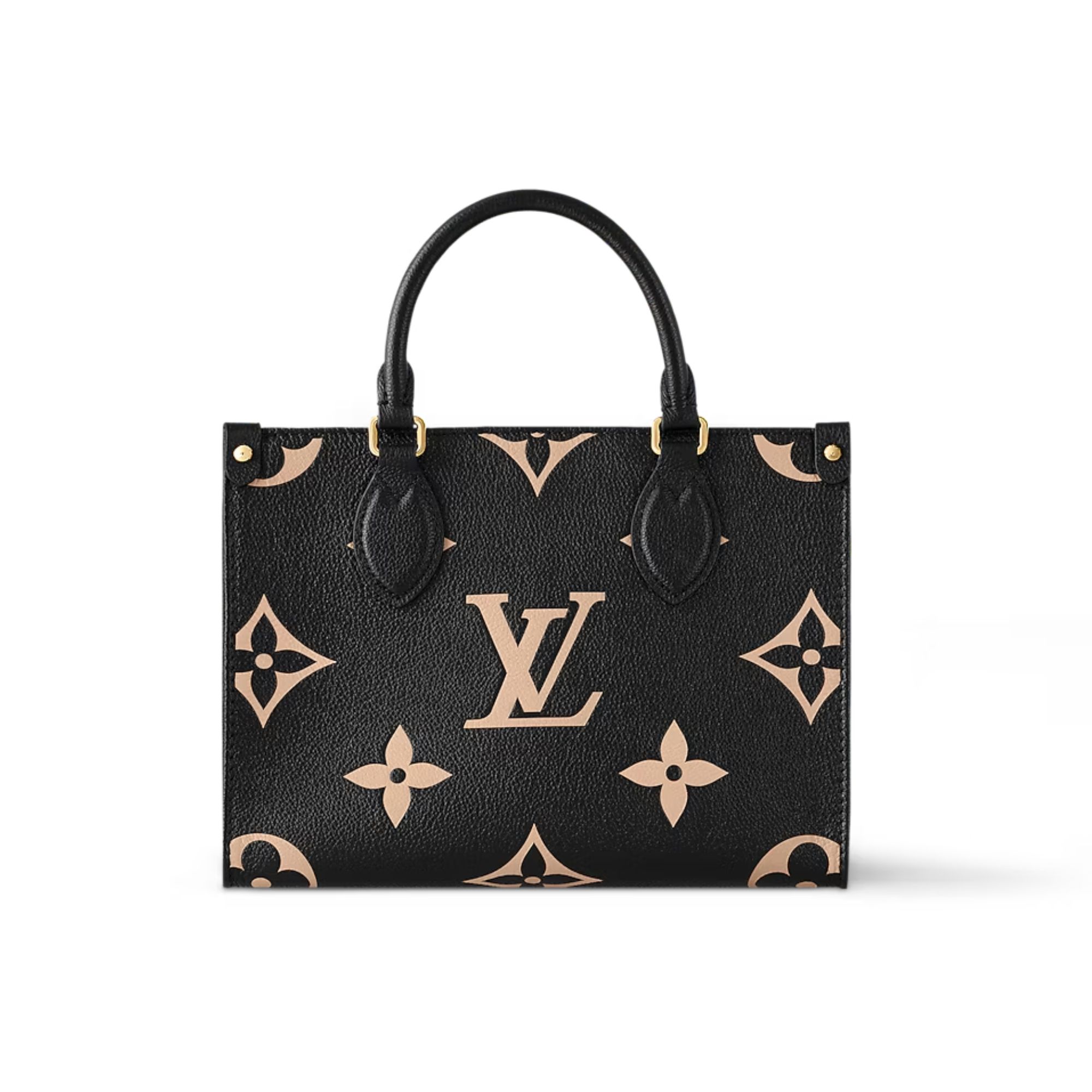 Louis Vuitton Sac À Main On The Go Pm Noir Beige M45659 25cm