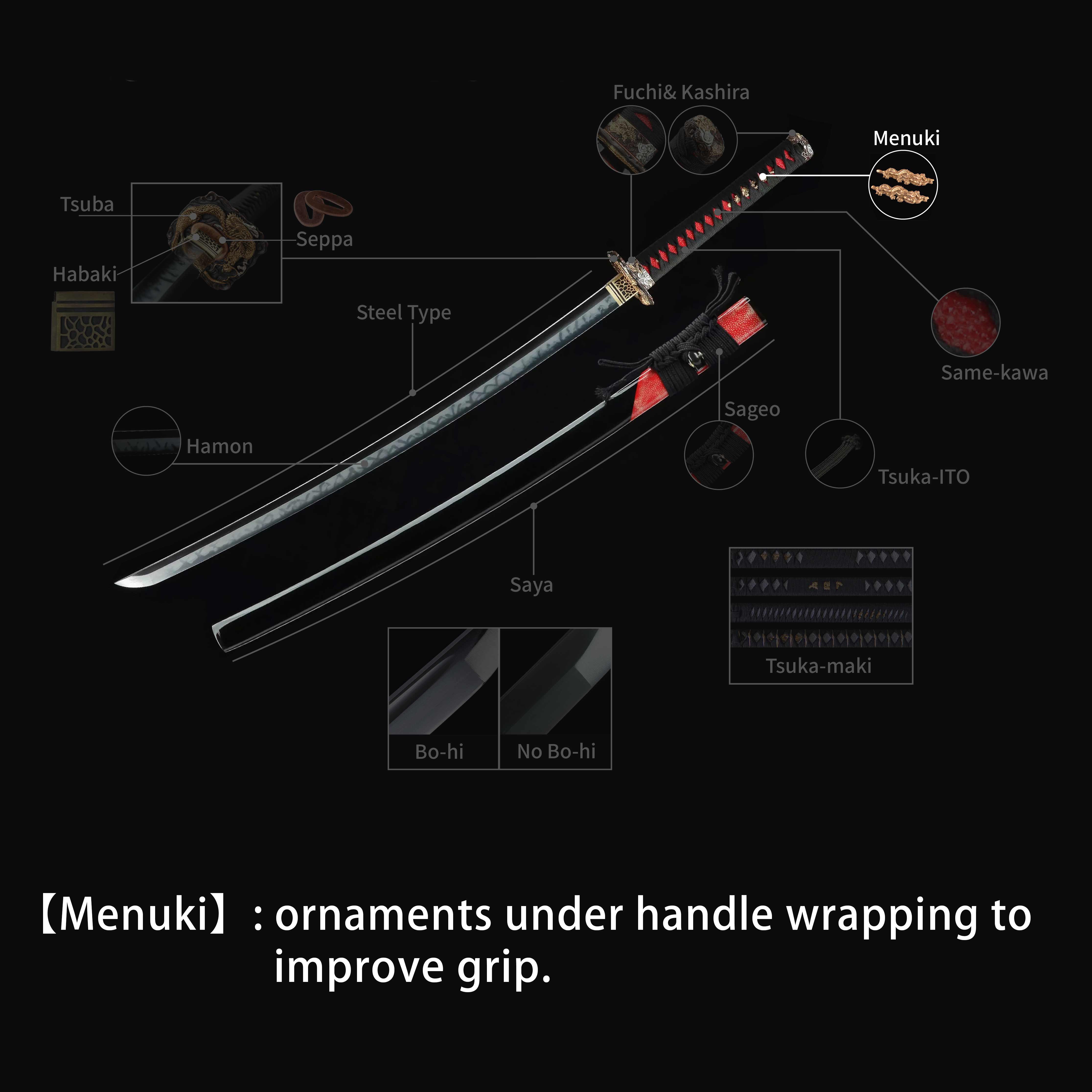 Custom Your Katana | Menuki | Spartan Blades Club | CHEN'S SWORDS 1892 - Spartan Blades Club - 陳氏劍莊1892