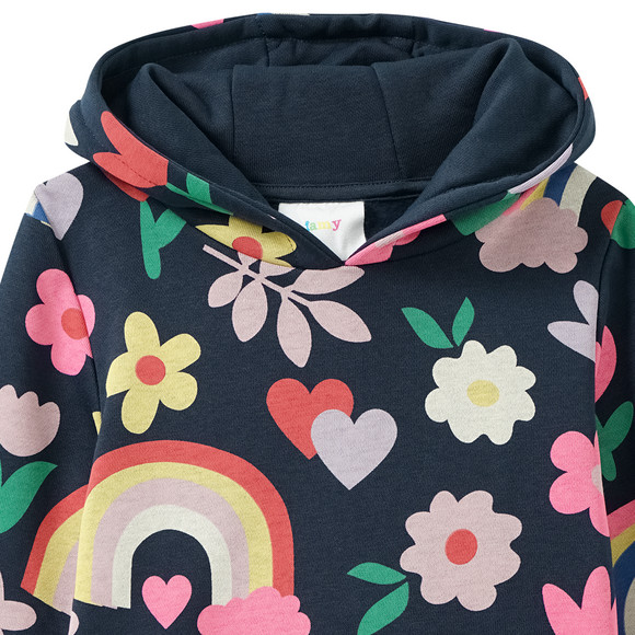Famy Mädchen Hoodie mit Allover-Print