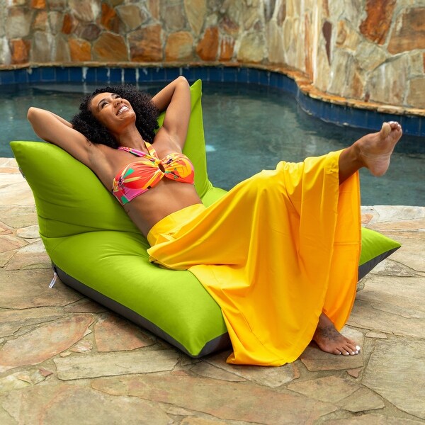 Deshi Sunbrella Patio Bean Bag Lounge Chair by Havenside Home