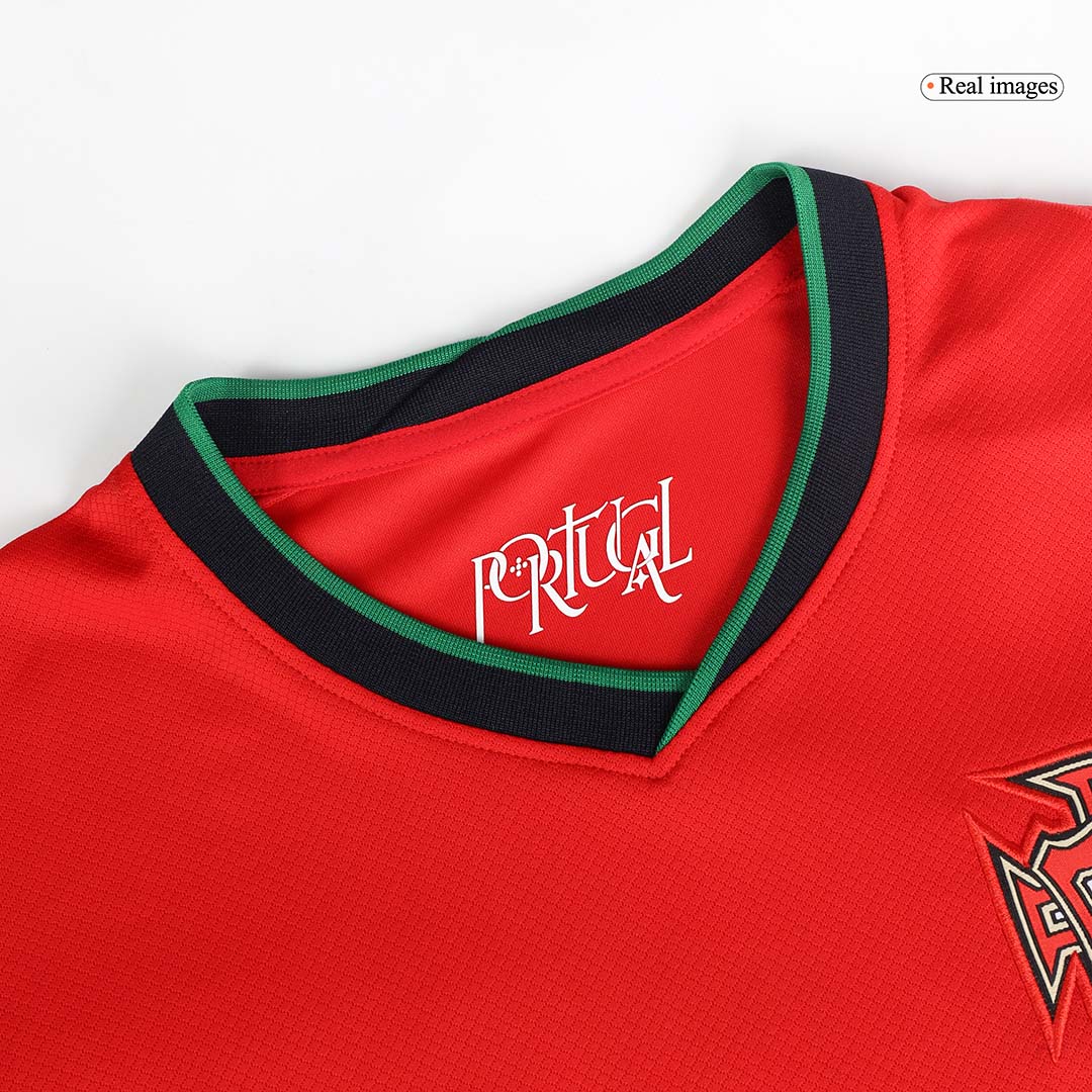RONALDO #7 Portugal Home Authentic Soccer Jersey EURO